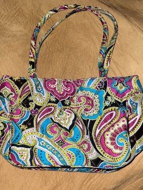 Vera Bradley Quilted Small Tote – Petal Paisley (Retired & Hard to Find)